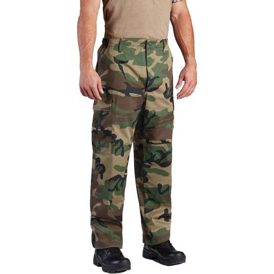 Брюки с Ширинкой на Пуговицах Propper BDU из Поликоттоновой Саржи - Woodland