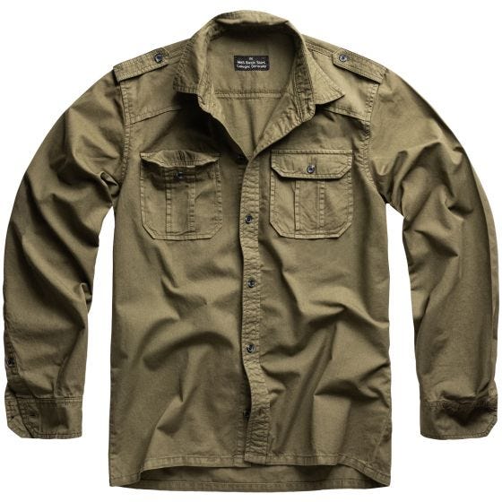 Рубашка с длинным рукавом Surplus M65 Basic - Оливковый