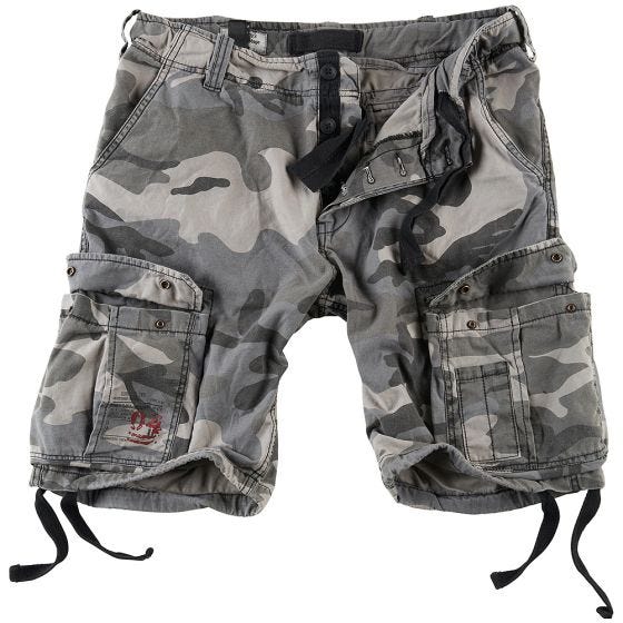 Шорты Surplus Airborne Vintage Приглушенный Камуфляж Night Camo