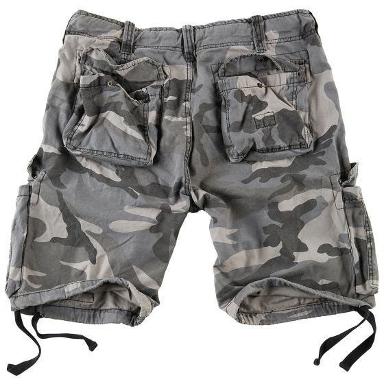 Шорты Surplus Airborne Vintage Приглушенный Камуфляж Night Camo