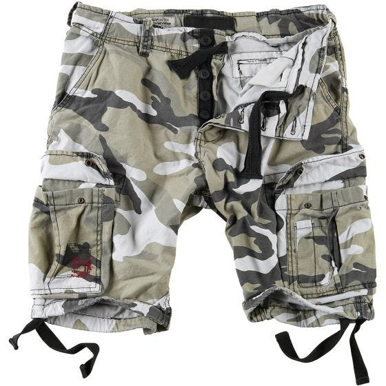 Шорты Surplus Airborne Vintage Приглушенный Городской Камуфляж