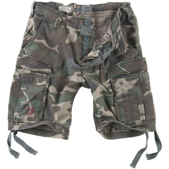 Шорты Surplus Airborne Vintage Приглушенный Камуфляж Woodland