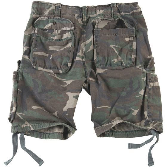 Шорты Surplus Airborne Vintage Приглушенный Камуфляж Woodland