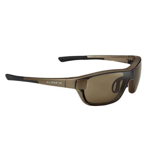 Солнцезащитные очки Swiss Eye M-Cover S - Коричневый + оранжевый + прозрачная линза/бронзовая оправа