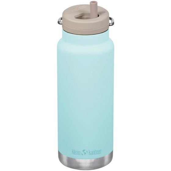 Термос Klean Kanteen TKWide 946 мл Twist Cap w/Straw - Blue Tint