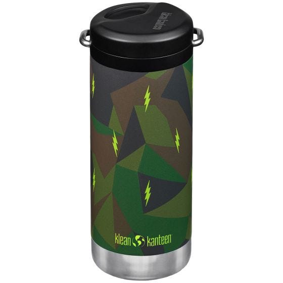 Термос Klean Kanteen TKWide 355ml Twist Cap w/Straw - Electric Camo
