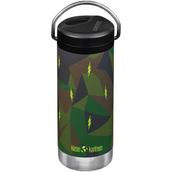 Термос Klean Kanteen TKWide 355ml Twist Cap w/Straw - Electric Camo