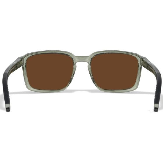 Очки Wiley X WX Alfa - Captivate Polarized Bronze Mirror Lenses / Gloss Crystal Light Olive/Grey