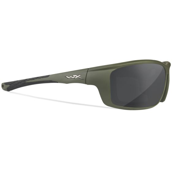 Очки Wiley X WX Grid - Captivate Polarized Grey Mirror Lenses / Matte Utility Green Frame