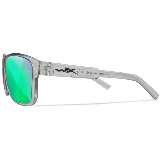 Очки Wiley X WX Trek - Captivate Polarized Green Mirror Lenses / Gloss Crystal Light Grey Frame