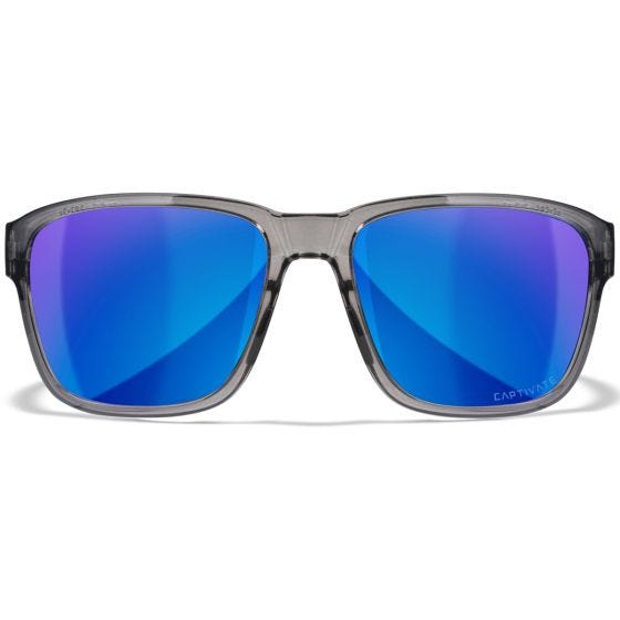 Очки Wiley X WX Trek - Captivate Polarized Blue Mirror Lenses / Gloss Crystal Dark Grey Frame