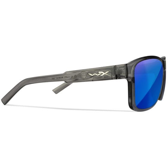 Очки Wiley X WX Trek - Captivate Polarized Blue Mirror Lenses / Gloss Crystal Dark Grey Frame