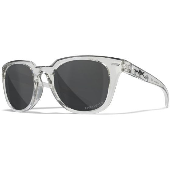 Очки Wiley X WX Ultra - Captivate Polarized Grey Lenses / Gloss Crystal Light Grey Frame