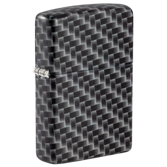 Зажигалка Zippo Carbon Fibre Design - White Matte