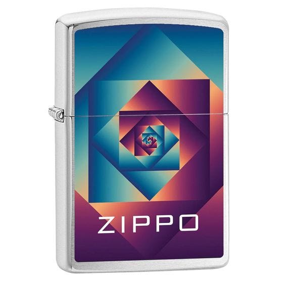 Зажигалка Zippo Design Illusion - Сатиновый Хром
