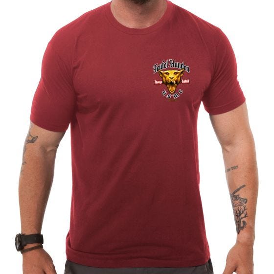 Футболка 7.62 Design USMC Devil Dog - Красный
