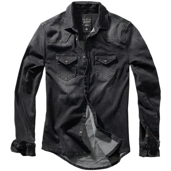 Рубашка Brandit Riley Denim - Черный