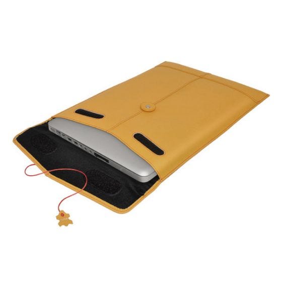 Кожаный Чехол для Ноутбука Civilian Pro Manila-15 MacBook Pro 15" - Mango
