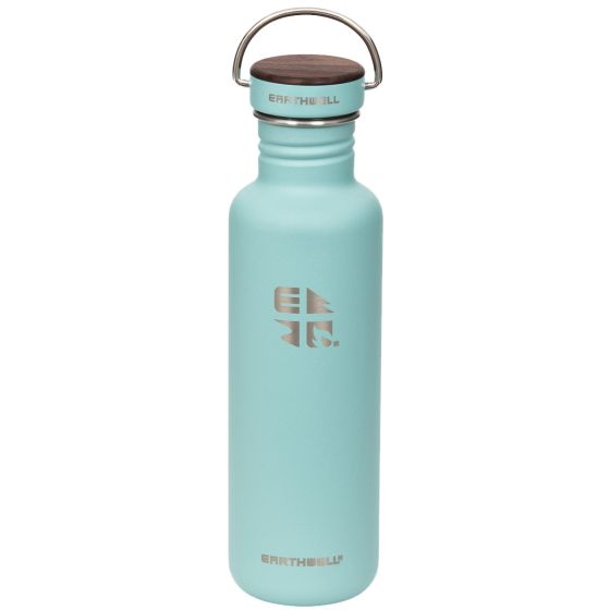Бутылка с Одинарными Стенками Earthwell Woodie 800 мл - Walnut/Aqua Blue