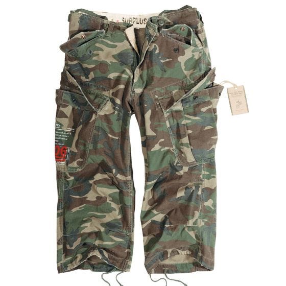 Шорты 3/4 Surplus Engineer Vintage Woodland