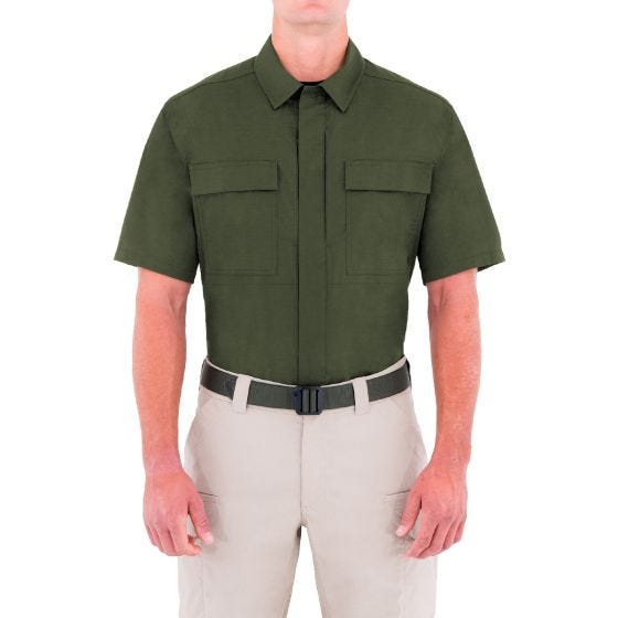 Рубашка с Коротким Рукавом First Tactical Specialist BDU Мужская - Зеленый