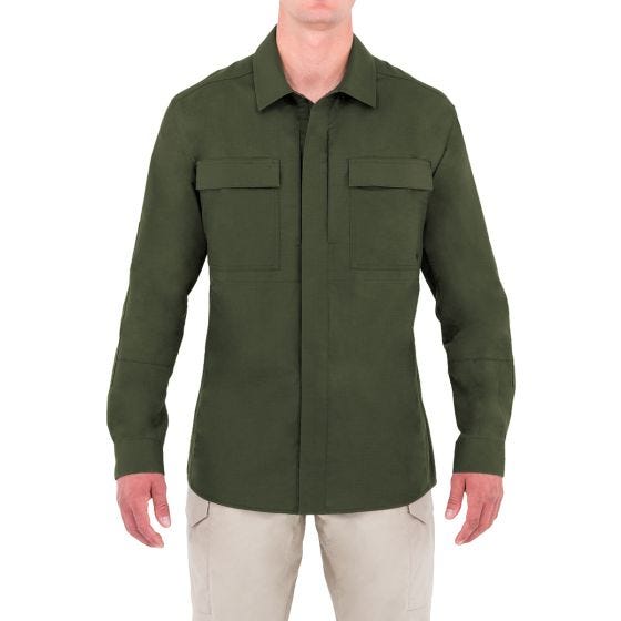 Рубашка с Длинным Рукавом First Tactical Tactix BDU Мужская - Зеленый