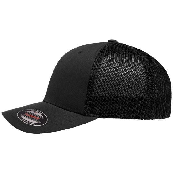 Сетчатая Кепка Flexfit Trucker - Черный