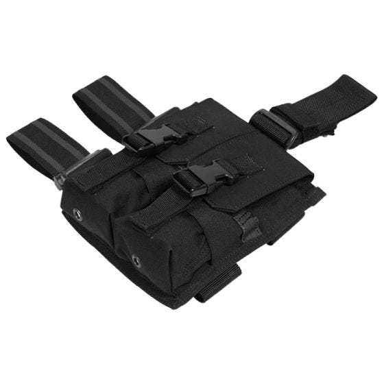 Двойной Подсумок для Магазинов на Ногу Flyye M4/M16 - Черный