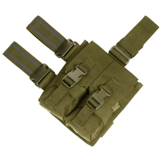 Двойной Подсумок для Магазинов на Ногу Flyye M4/M16 - Coyote Brown