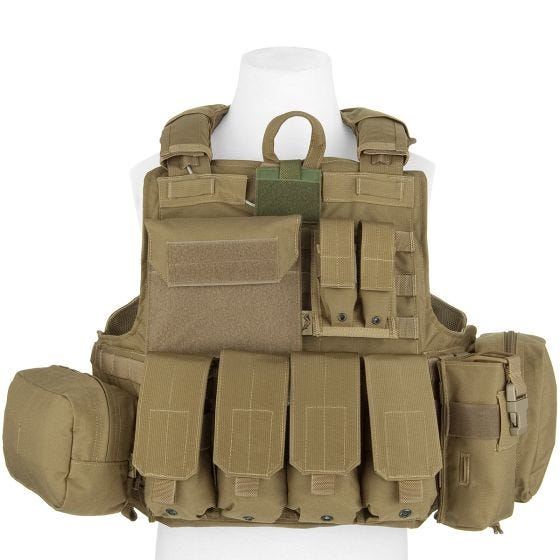 Жилет с Набором Подсумков Flyye Force Recon ver. Mar - Хаки
