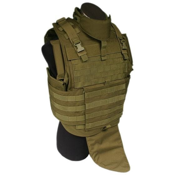 Разгрузочный Жилет MOLLE Flyye MTV - Coyote Brown