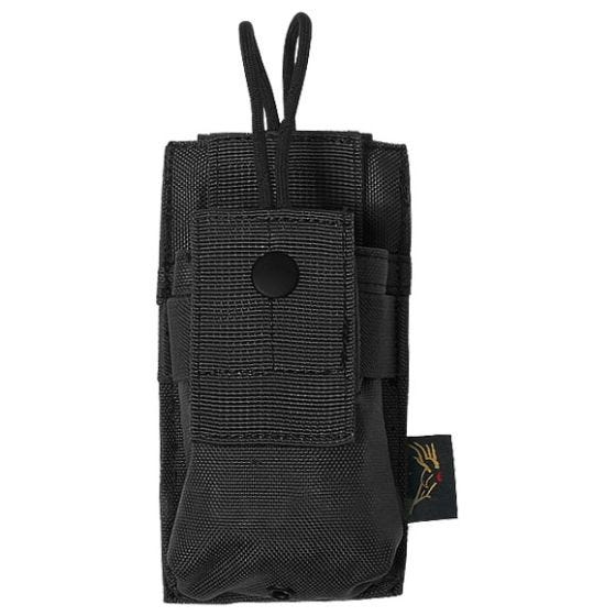 Укороченный Подсумок для Рации Flyye MOLLE - Черный