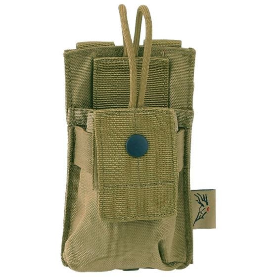 Укороченный Подсумок для Рации Flyye MOLLE - Хаки