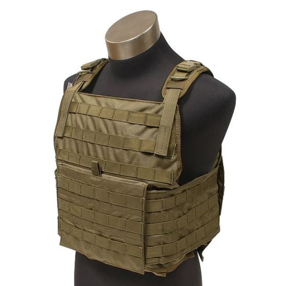 Плитоноска Flyye PC с Системой MOLLE - Coyote Brown