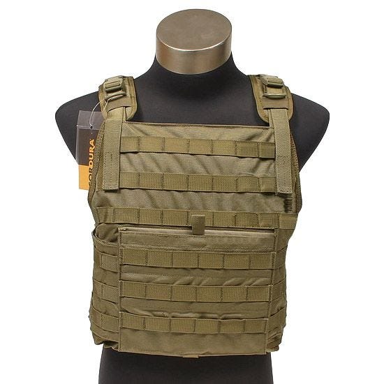Плитоноска Flyye PC с Системой MOLLE - Coyote Brown