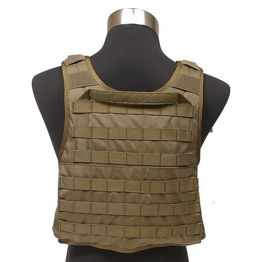 Плитоноска Flyye PC с Системой MOLLE - Coyote Brown