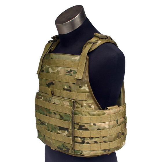 Плитоноска Flyye PC с Системой MOLLE - MultiCam