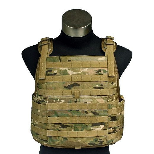 Плитоноска Flyye PC с Системой MOLLE - MultiCam