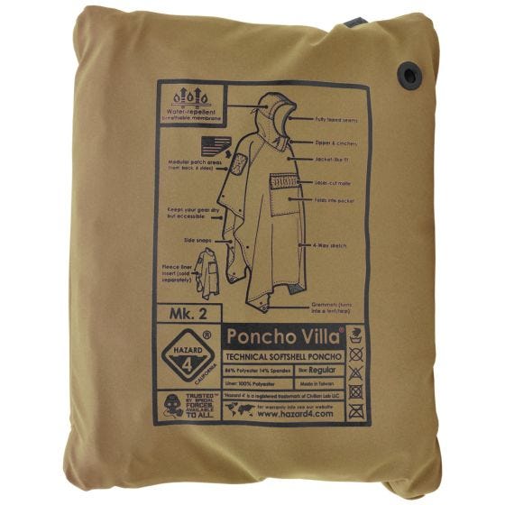 Пончо Soft Shell Hazard 4 Villa Technical - Coyote