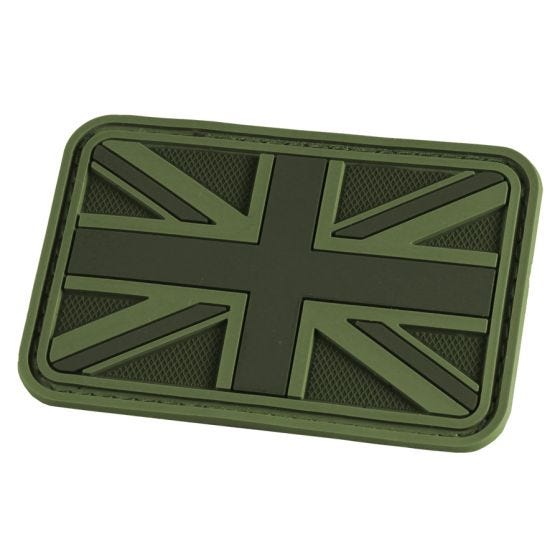Патч Hazard 4 3D Union Jack UK Flag - Зеленый