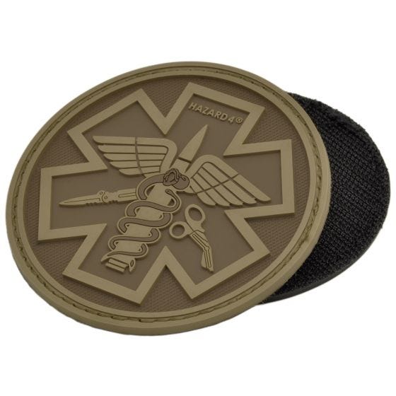 Патч Hazard 4 3D Combat Caduceus Paramedic - Coyote