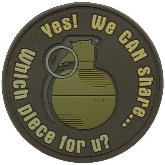 Нашивка Helikon We Can Share Grenade - Коричневый