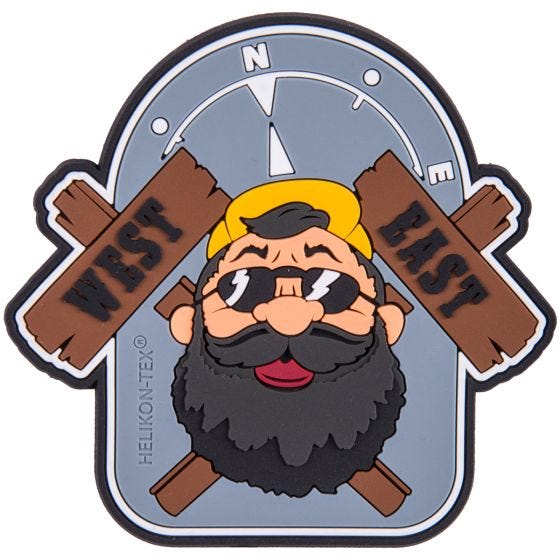 Нашивка Helikon Beardman Outback - Серый