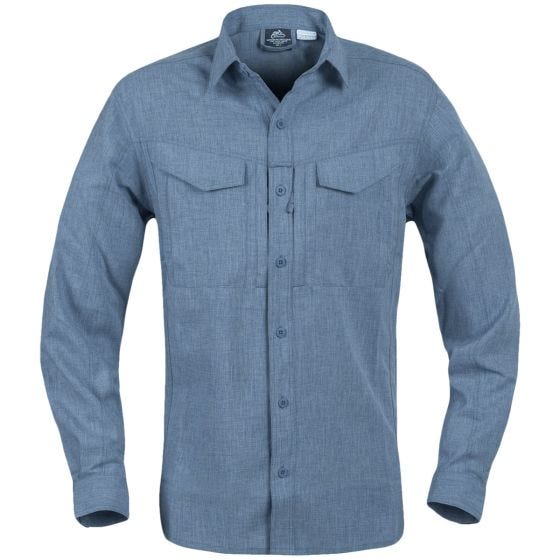 Рубашка с Длинным Рукавом Helikon Defender Mk2 Gentleman - Melange Blue