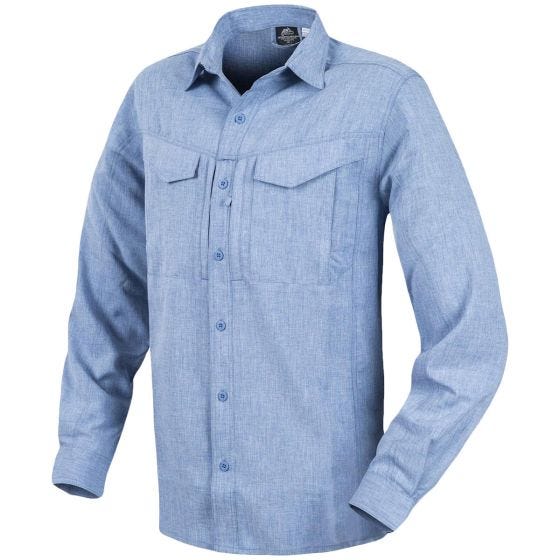 Рубашка с Длинным Рукавом Helikon Defender Mk2 Gentleman Melange Light Blue