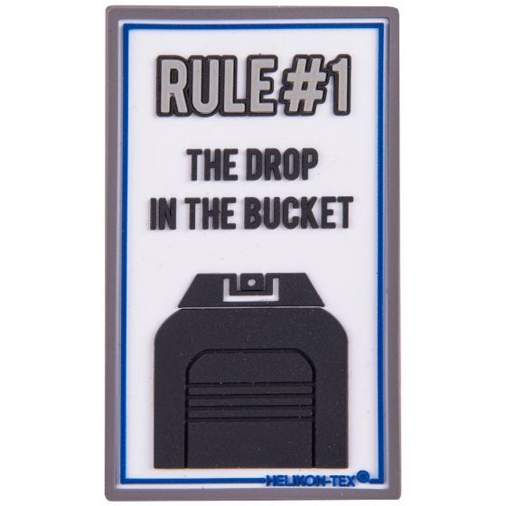 Нашивка Helikon Rule#1 Белый