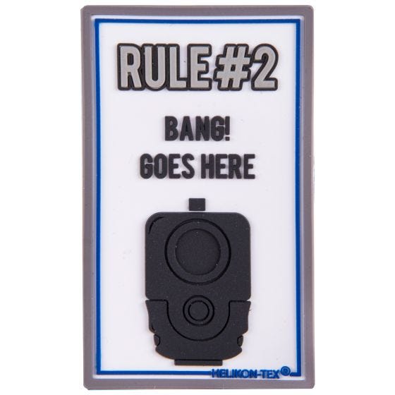 Нашивка Helikon Rule#2 Белый