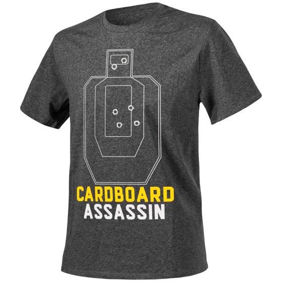 Футболка Helikon Cardboard Assassin - Melange Black-Grey