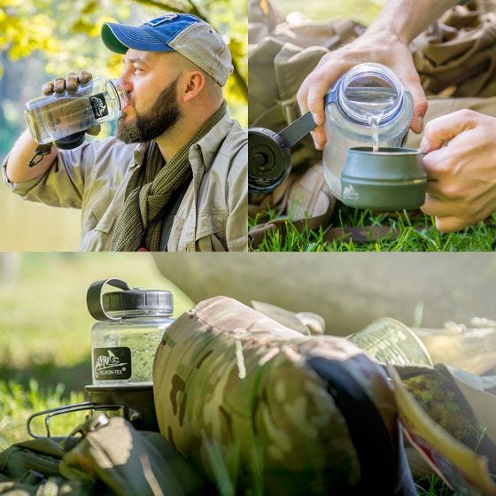 Бутылка Tritan Helikon 1 л с Широким Горлышком - Smoke