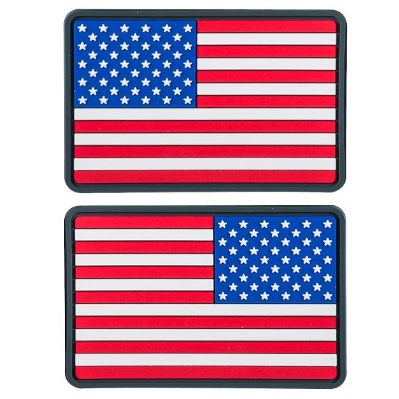 Нашивка Helikon Small USA Flag PVC Комплект из 2 Шт. - True Colours